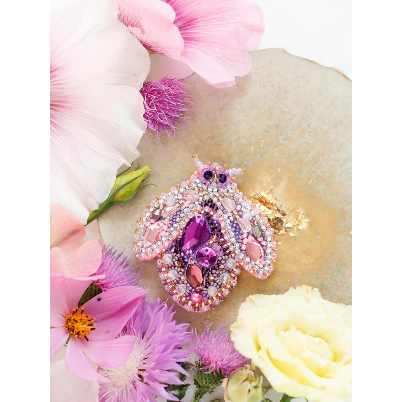 Abris Art Decoration Ametrine Wings Bead Embroidery Kit